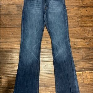 GAP Women's Flare Jeans - Dark Blue